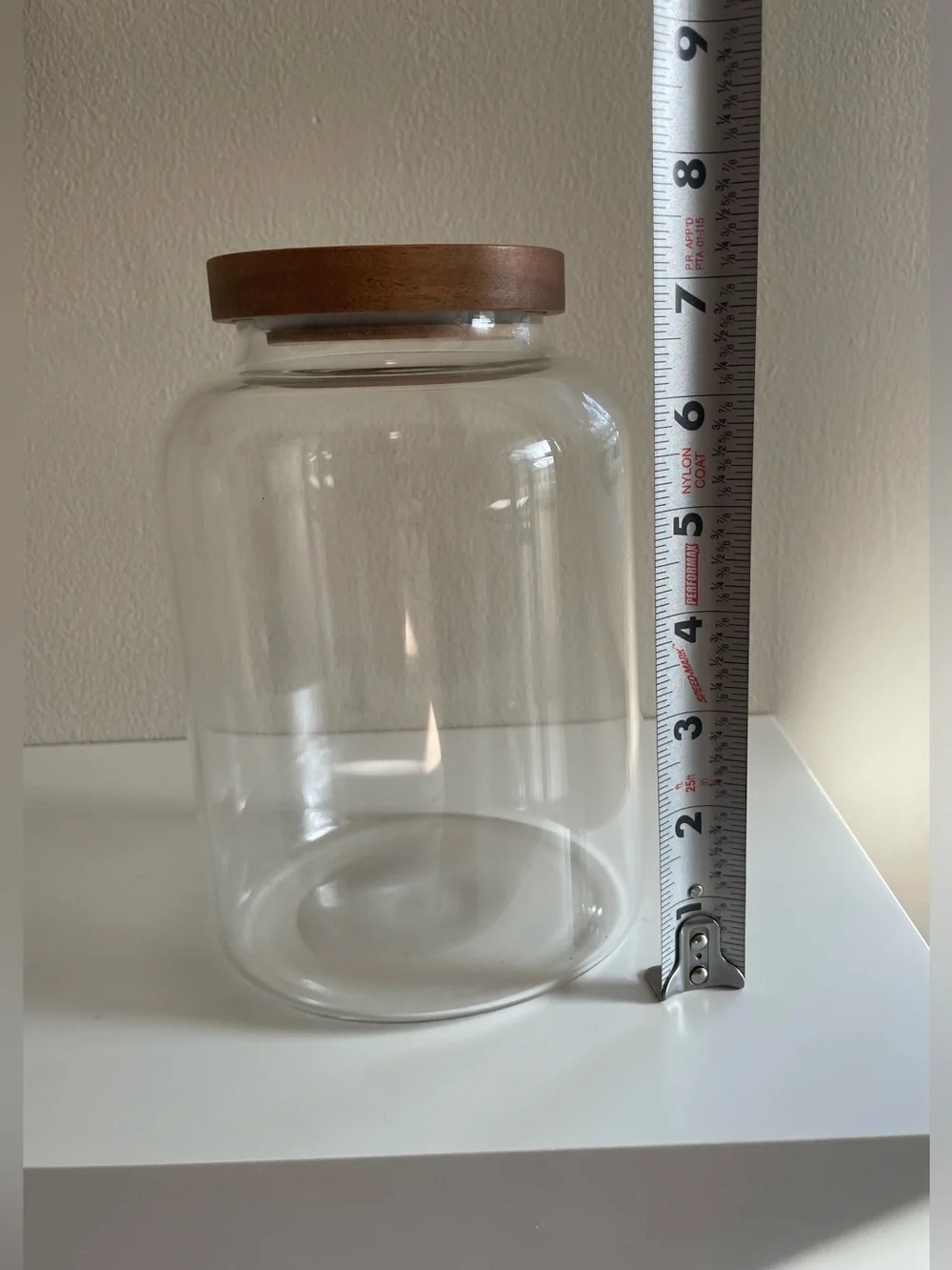 Glass Storage Jar with Wooden Lid